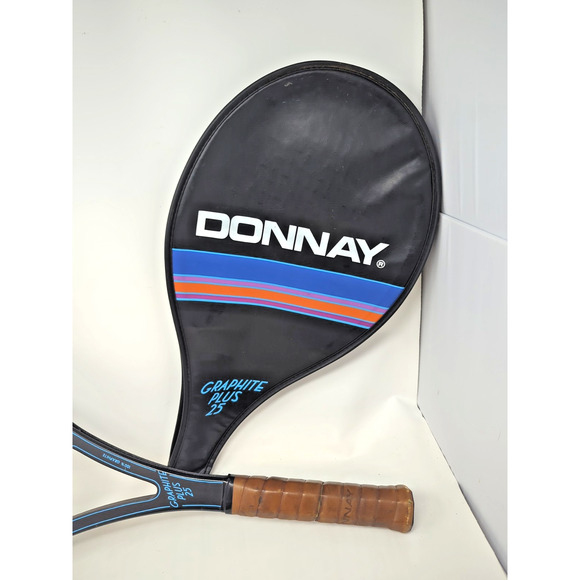 Vintage Belgium Made Donnay Graphite Plus 35 Tennis Racquet (4 1/4) w/ Case - Picture 3 of 8